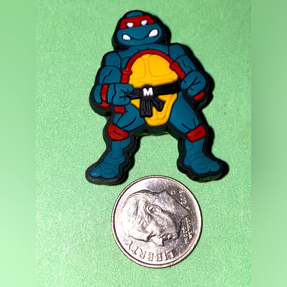 (10 for $15) Michaelangelo Michael Angelo Ninja Turtles Crocs Shoe Charms